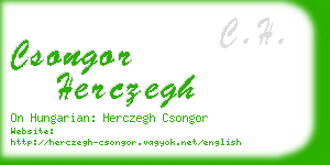 csongor herczegh business card